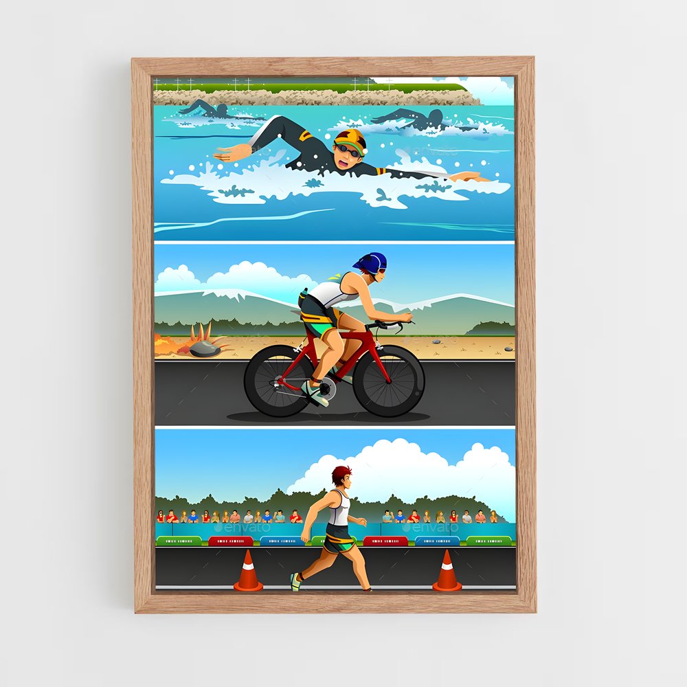 Poster Triathlon Fever – affiche Athlétisme (vue 4)